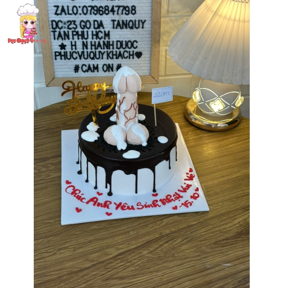 Bánh sinh nhật nhây bựa tặng anh yêu