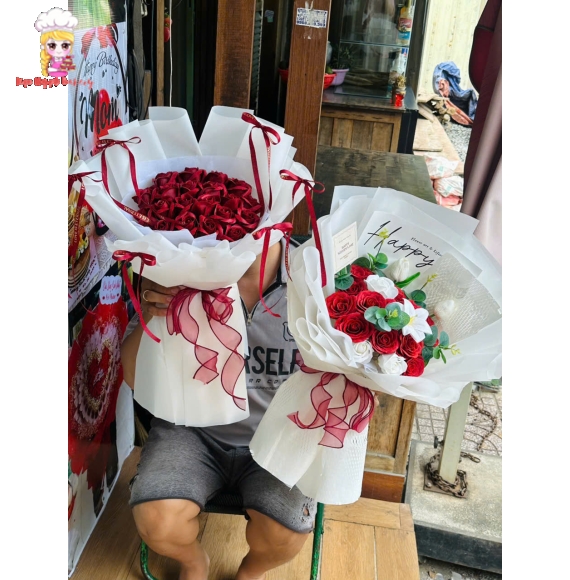 Mẫu hoa sáp  tặng 20/10  tại tphcm