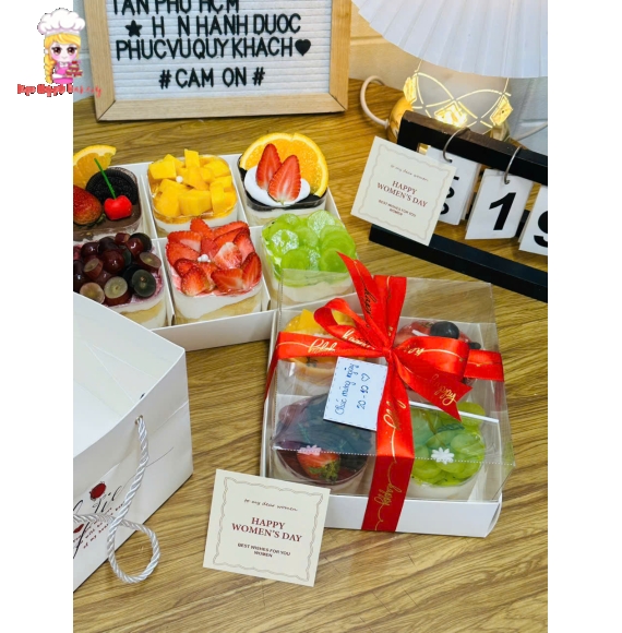 Mẫu bánh sét ly panacota siêu chuộng 4 ly
