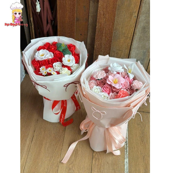 Combo hoa sáp siêu hot bó tròn