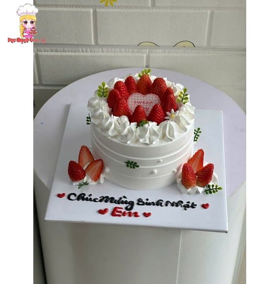 Bánh kem dâu tây tặng người yêu