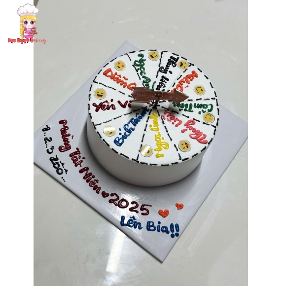 Bánh kem tất niên vui vẻ quay trúng ai ng đó uống nhé