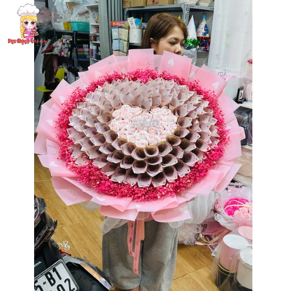 đóa hoa tiền 50k tặng vợ 