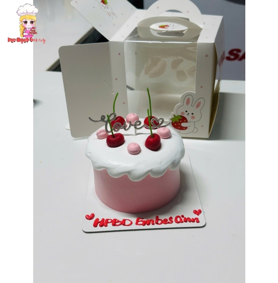 bánh kem bento vị dâu làm theo yêu cầu 