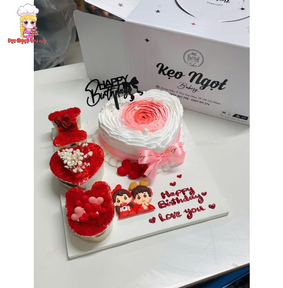 bánh kem bento dành riêng cho các cặp đôi