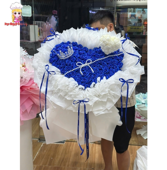 Mẫu hoa sáp tone xanh hot tại Kẹo Ngọt 