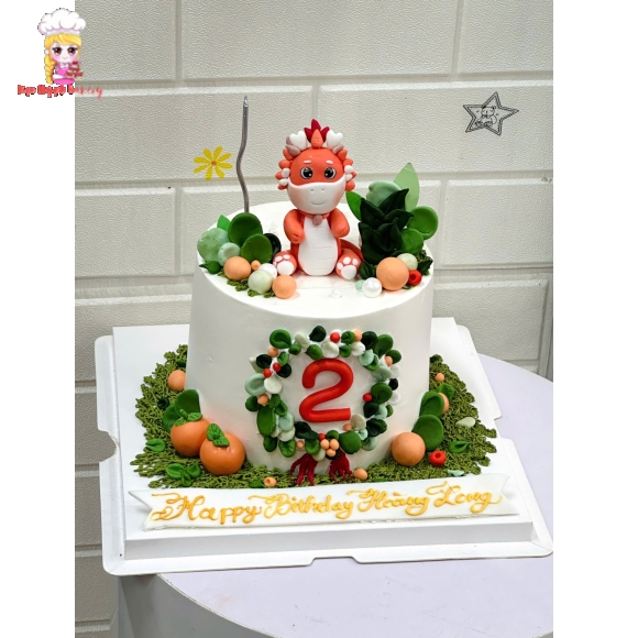 Bánh kem sinh nhật trang trí thú cưng tặng bé gái