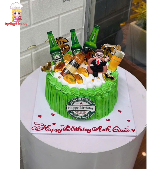 bánh kem làm theo yêu cầu tặng các bạn nam 