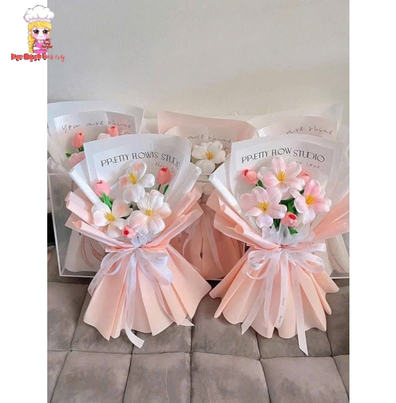 Bó hoa sáp hồng tặng thầy cô 20/11