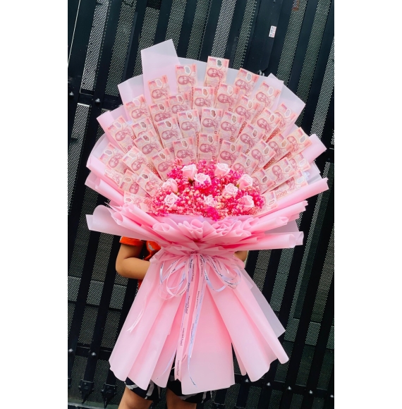 Bó hoa tiền POLYMER