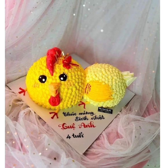 Bánh Kem bé gà siêu xinh