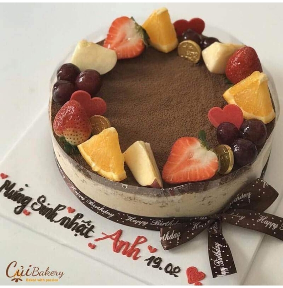 Tiramisu cacao trái cây