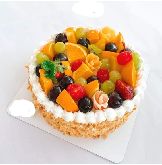 Bánh bắp phô mai hạnh nhân trái cây mẫu 01-02