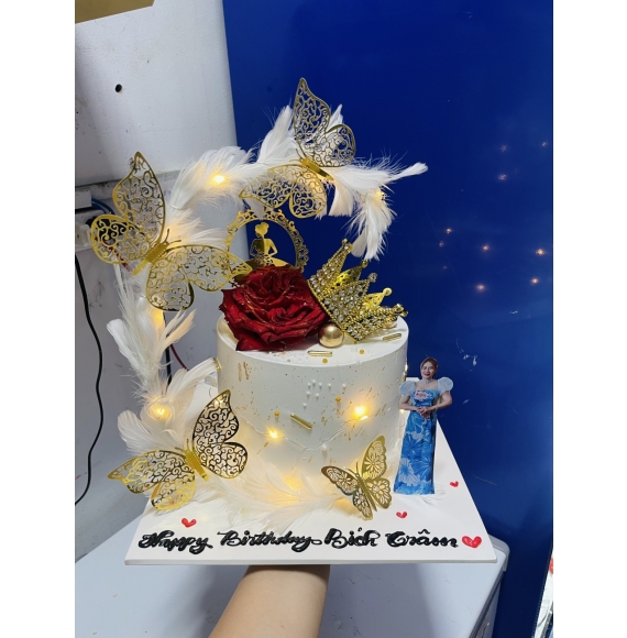 Bánh kem rút tiền 50 tờ 1k