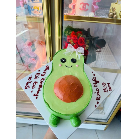 Bánh kem quả bơ siêu đáng yêu