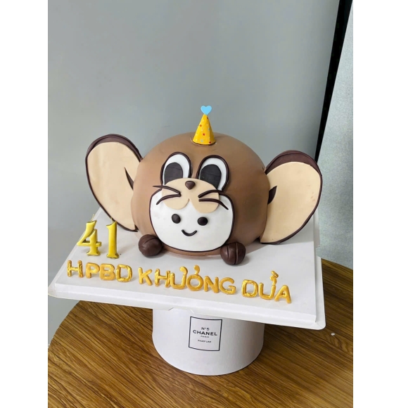 Bánh kem chú khỉ dành cho bé trai