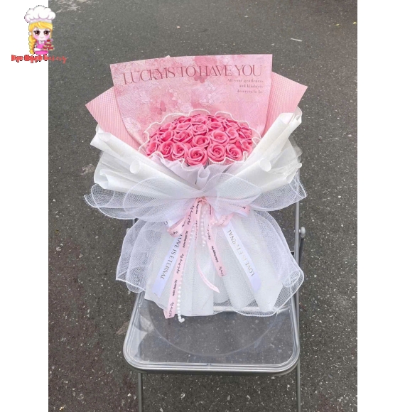 Bó hoa sáp Tone hồng 