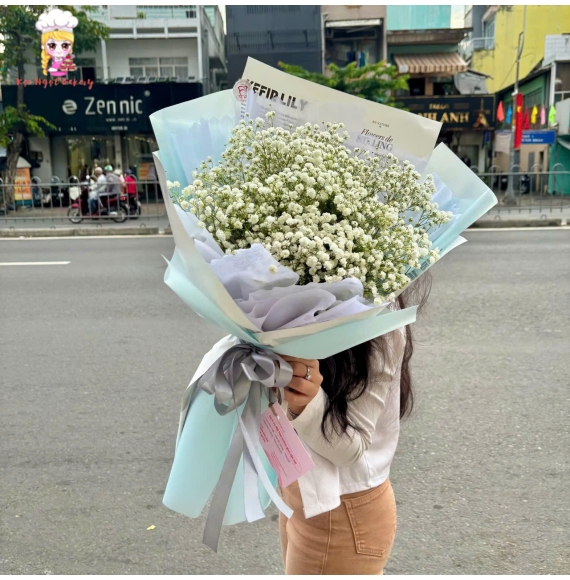 Bó hoa baby khổng lồ