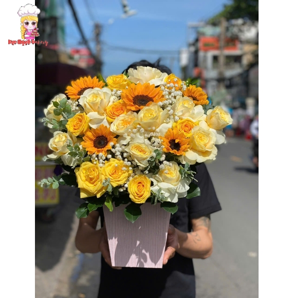 Giỏ hoa chúc mừng sinh nhật quận 1