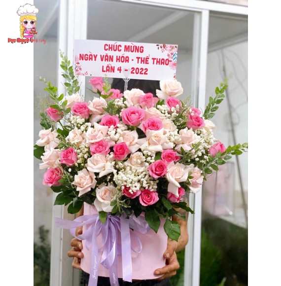 Giỏ hoa chúc mừng ở tân phú