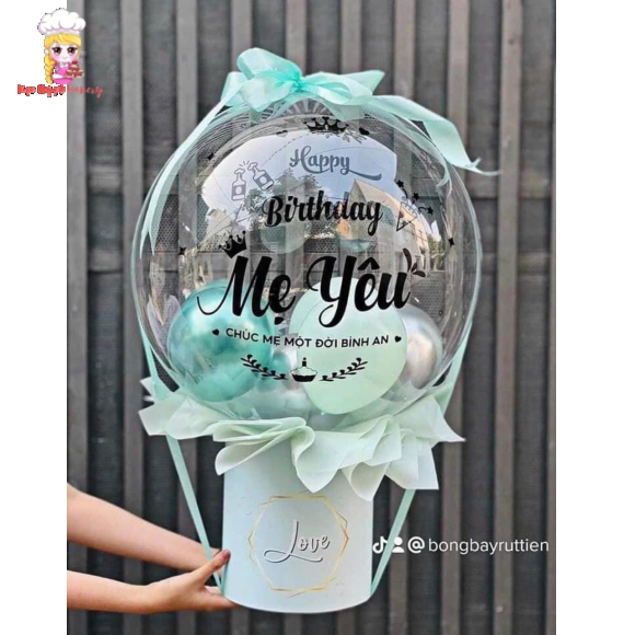 Bóng bay rút tiền tặng mẹ yêu của con