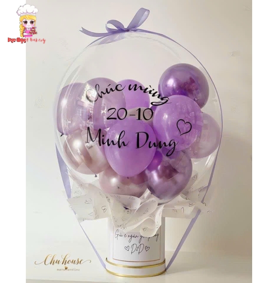 Bóng bay rút tiền tặng thôi nôi