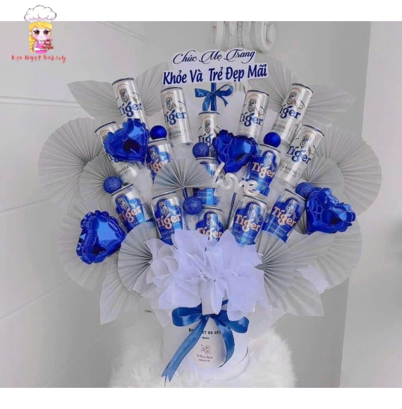 Giỏ bia tặng sinh nhật tặng mẹ