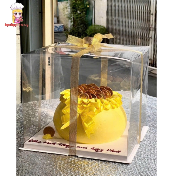 Bánh kem hủ vàng mừng khai trương quận 3
