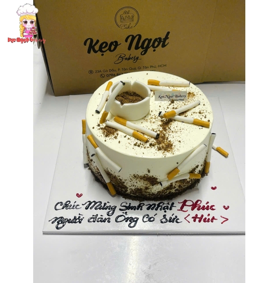 Bánh kem tạo hình điếu thuốc lá