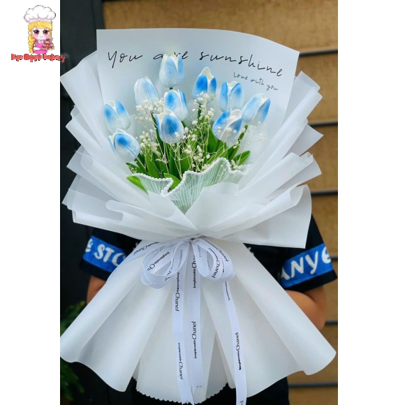 Mẫu hot tulip tone xanh hot năm 2025
