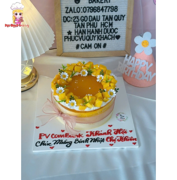 Bánh mousse chanh dây tặng đối tác
