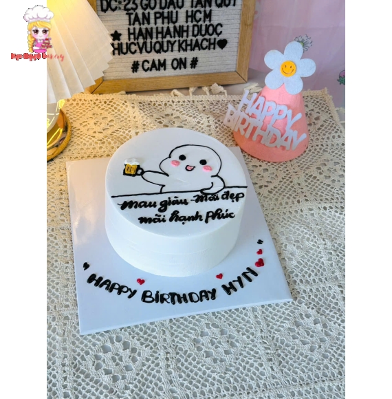 Bánh kem ghi lời chúc theo yêu cầu