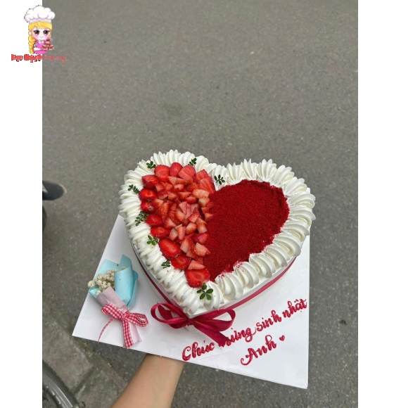 Bánh kem hình trái tim ở Tân Phú