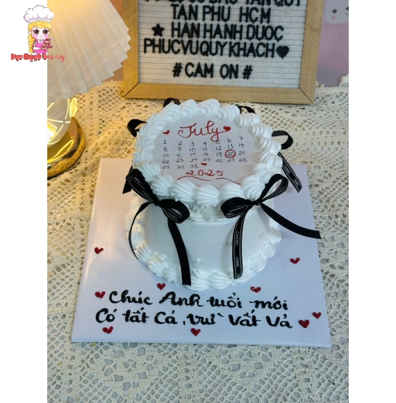 Bánh kem kỷ niệm tình yêu