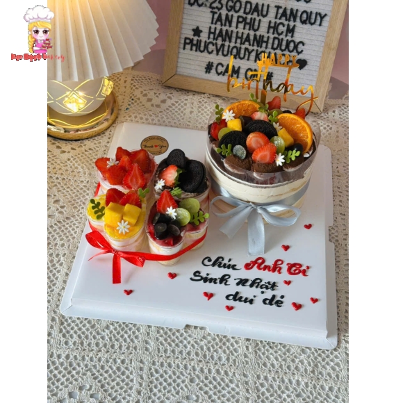 Bánh panna cotta tặng anh