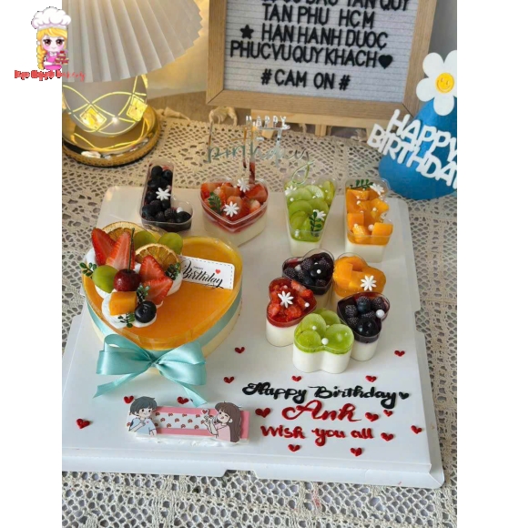 Bánh panna cotta tặng anh