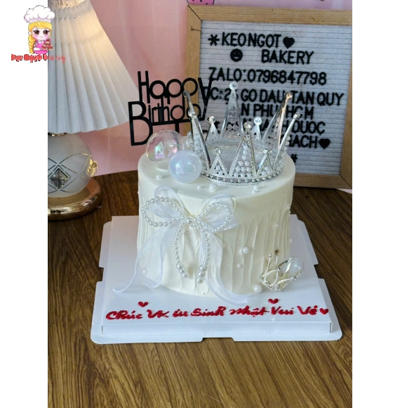 Bánh Kem thổi kim tuyến hot tại Kẹo Ngọt