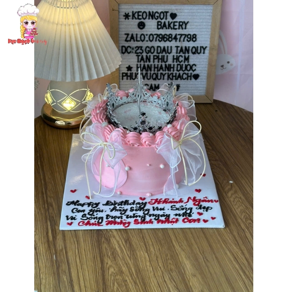 Bánh kem thổi kim tuyến Bling Bling