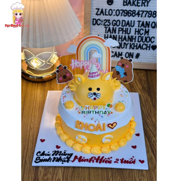 Bánh kem dành cho bé trai trang trí dễ thương