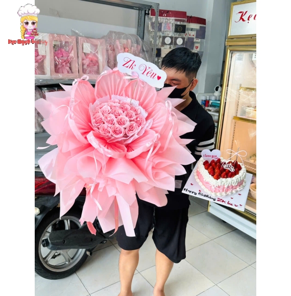 Hoa sáp tone hồng hoa cánh sen đẹp nhất 2025