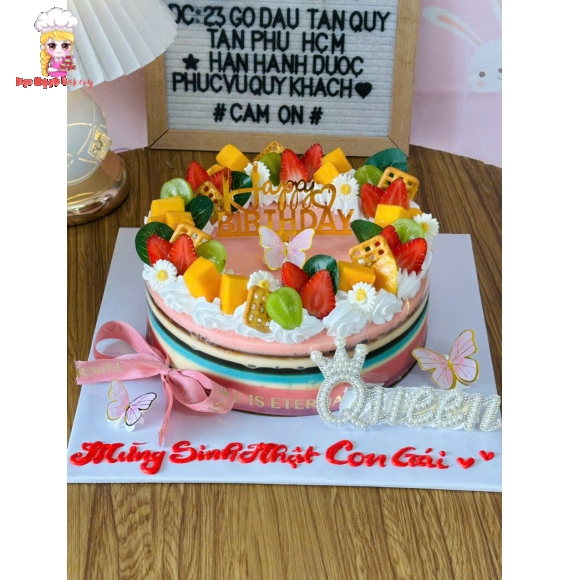Bánh rau cau tặng con gái