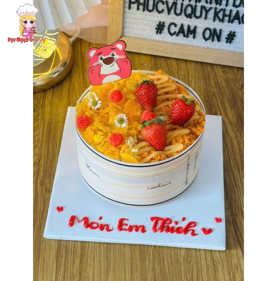 Bánh bông lan trứng muối tặng em