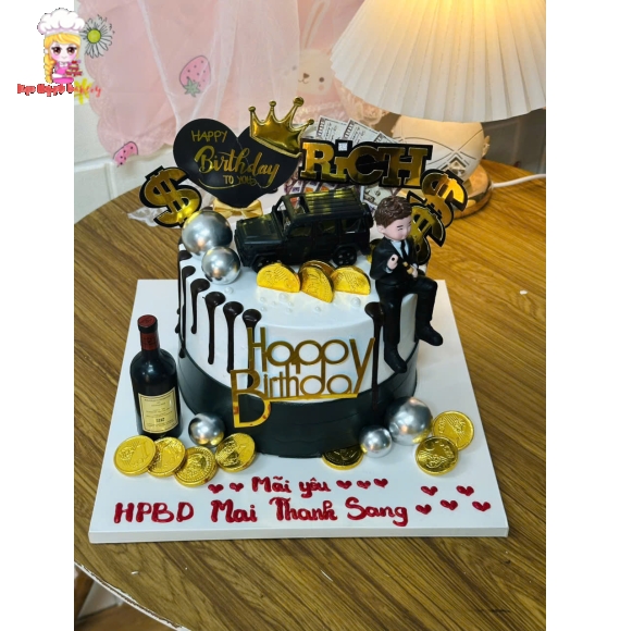 Bánh kem rút tiền dành cho anh yêu