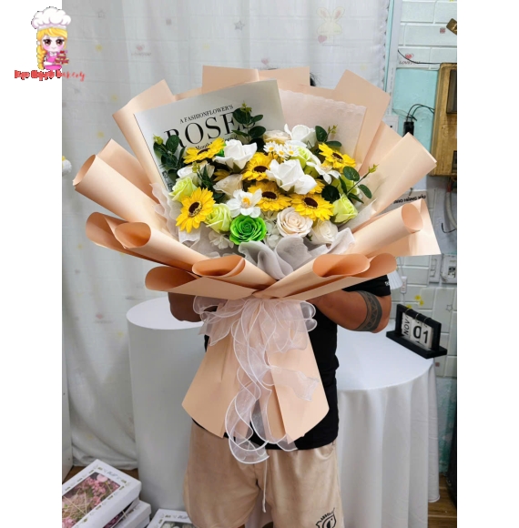 Hoa sáp hướng dương mừng tốt nghiệp siêu hot 2025