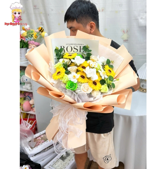 Hoa sáp hướng dương mừng tốt nghiệp siêu hot 2025