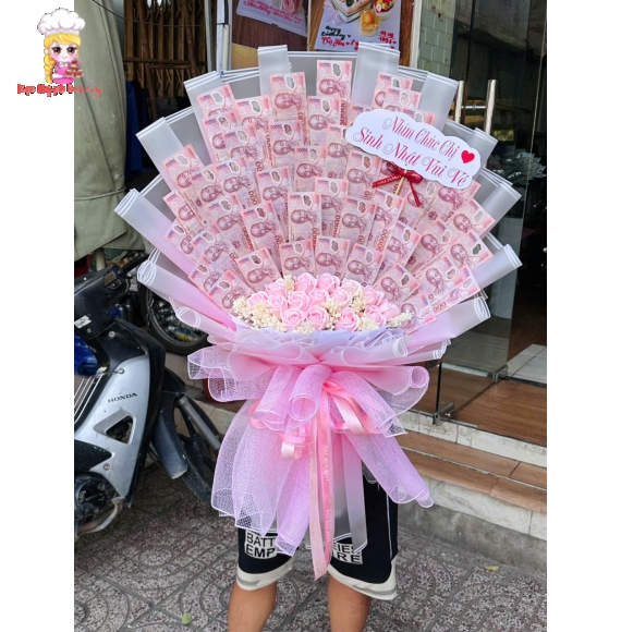 Bó hoa tiền 50k -tại kẹo ngọt bakery