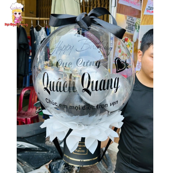 Bóng bay rút tiền tone tặng nam mừng sinh nhật
