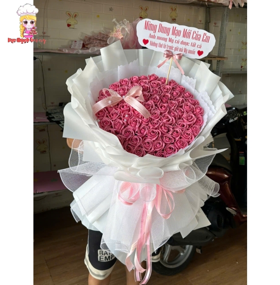 Bó hoa sáp tặng người mình thương