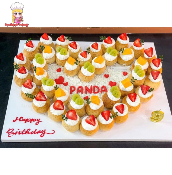 Bánh su dai mừng lễ 20/11 trái tim dành tặng thầy cô giáo