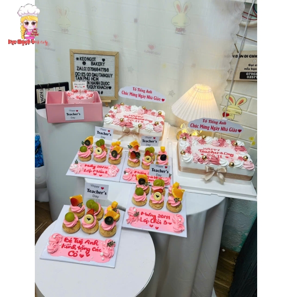 Bánh kem 20/11 tri ân thầy cô 20/11 tại kẹo ngọt